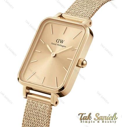 ساعت دنیل ولینگتون زنانه مستطیلی طلایی Daniel-4219-L
