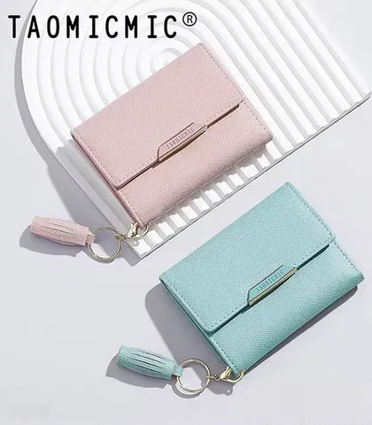 کیف پول زنانه تاشو دکمه دار Taomicmic تائومیک میک طرح کلاسیک