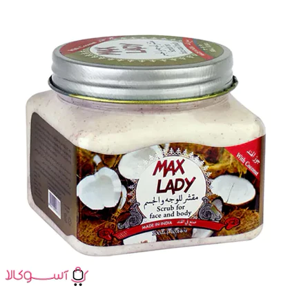 اسکراب لایه بردار مکس لیدی عصاره نارگیل حجم 300 میل