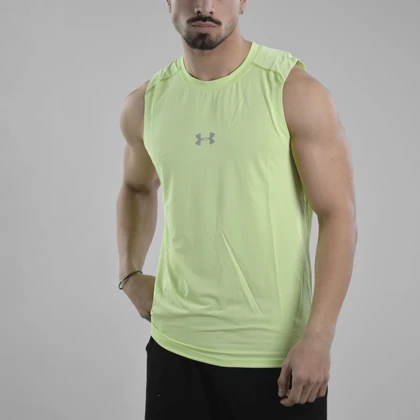 رکابی ورزشی مردانه آندر آرمور مدل Heat Gear-6916 سبز روشن