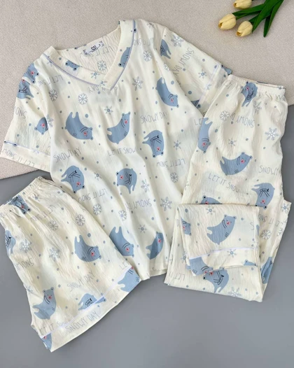 ست سه تیکه راحتی کد 4949