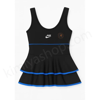 مایو زنانه دودامنه نایک با لاین آبی