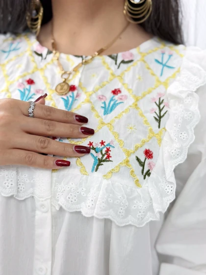 شومیز فانتزی گلدوزی