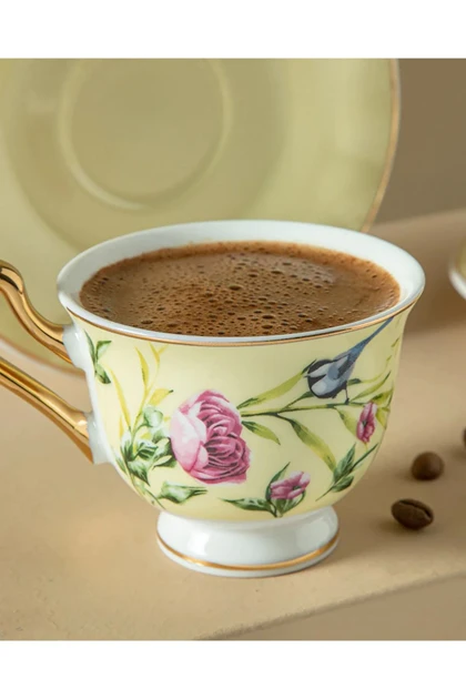 سرویس فنجان قهوه دو نفره English Home مدل Vanilla New Bone China