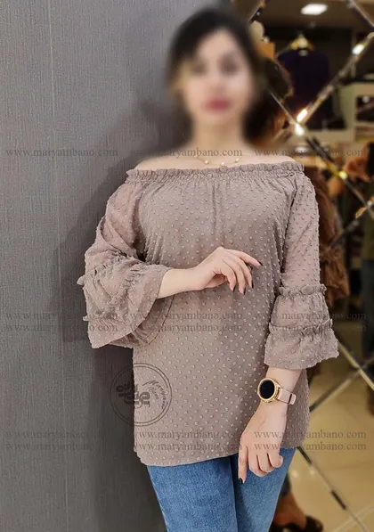 شومیز یقه قایقی