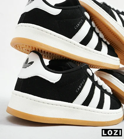 کفش کتانی مردانه مشکی سفید ADIDAS Campus