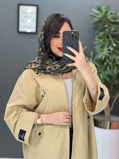 مانتو لینن آستین پاکتی جیب پاگن