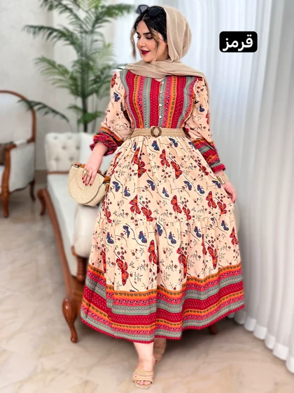 پیراهن فلور پروانه 2066