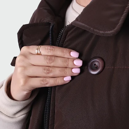 پافر دکمه دار مدل عسل کد 0139