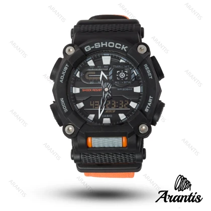 ساعت کاسیو جیشاک مشکی نارنجی مدل m-10269