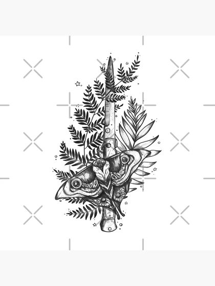 توت بگ طرح Ellie Tattoo and Knife - Black Version کد 271934