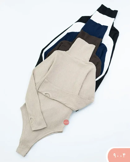 بادی یقه اسکی آستین بلند 9004