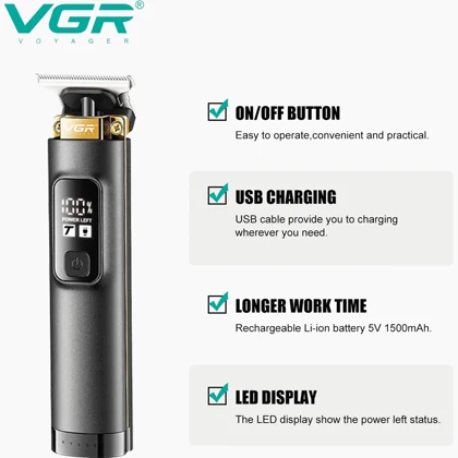 ماشین اصلاح شارژی وی جی آر VGR مدل V-985 خط زن و صفر زن