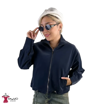 کاپشن چرم کوتاه زنانه مدل بامبر آستردار قد 50