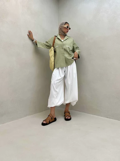 شومیز جیب رودوخت