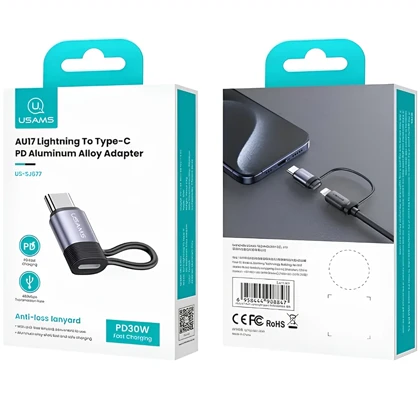 مبدل لایتنینگ به تایپ سی یوسامز مدل US-SJ677 توان 30 وات