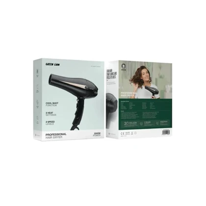 سشوار گرین لاین مدل GREEN LION PROFESSIONAL HAIR DRYER GNPHAIRDRYBK