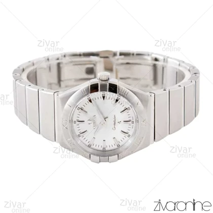 ساعت امگا کانسلیشن زنانه تمام نقره ای ایندکس خطی 103280