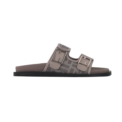 صندل زنانه فندی دو سگک کرم کد 3215