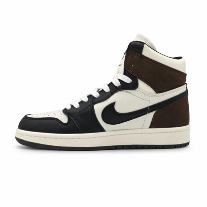 کفش و کتانی مردانه ساق‌دار مدل NIKE JORDAN 1 رنگ مشکی قهوه ای کد 2141