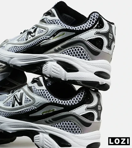 کفش کتانی مردانه و زنانه طوسی مشکی سفید NEW BALANCE 1064 V.2