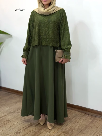 پیراهن مانتویی بلند ماریا