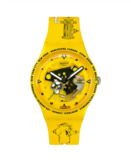 ساعت مچی سواچ SWATCH TIME WITH ANDY ANDERSON SO29J101