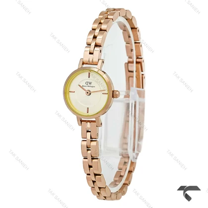 ساعت دنیل ولینگتون زنانه مینی Petite رز صفحه نباتی بندفلزی DW-10440-L