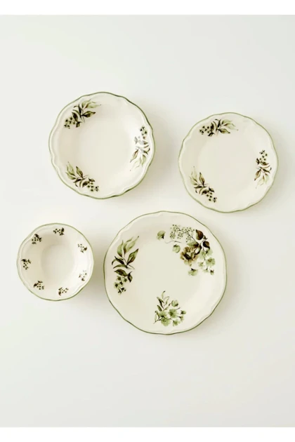 سرویس غذاخوری 12 نفره Bella Maison مدل Julia Stoneware - سبز