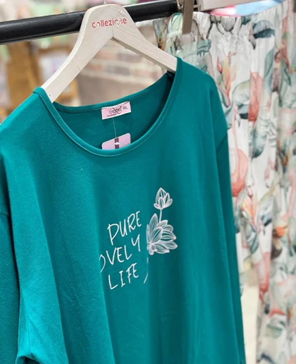 بلوز شلوار سایز بزرگ زنانه سکسن کد 40748