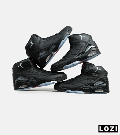کفش کتانی ساق‌دار مردانه مشکی Nike air jordan 6