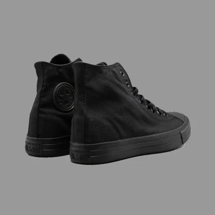 کانورس کلاسیک تمام مشکی ساق بلند Converse Classic All Black Hightop