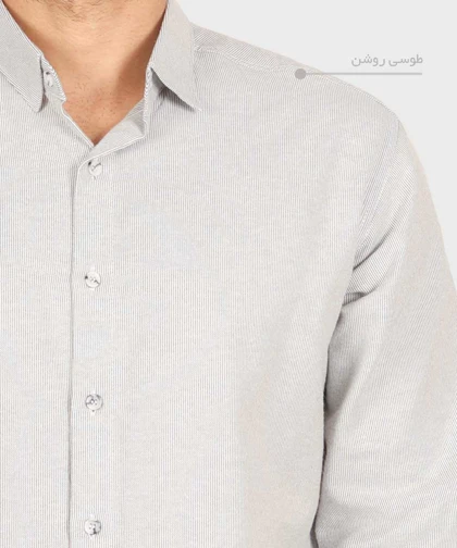 پیراهن مردانه آستین بلند بافت کبریتی 0251