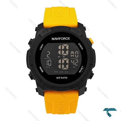 ساعت نیوی فورس NF7104 مردانه مشکی زرد NaviForce-6971-G