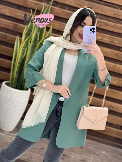 مانتو مازراتی آستین دکمه
