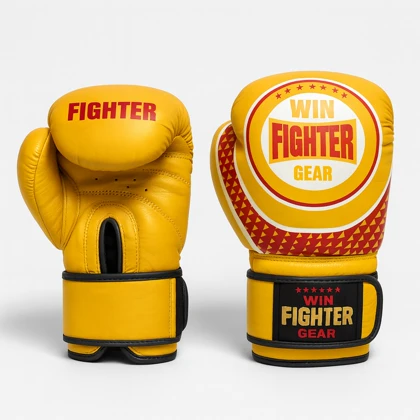 دستکش بوکس چرم اورجینال WIN FIGHTER شناسه 10100532
