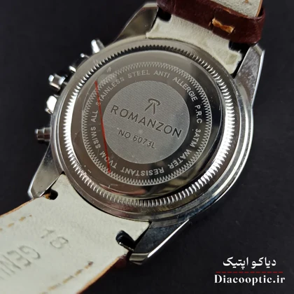 ساعت مچی زنانه موتور ژاپن برند رمانسون مدل DO1208 بند چرمی