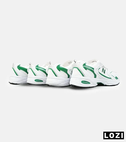 کفش کتانی مردانه و زنانه سفید سبز NEW BALANCE 530