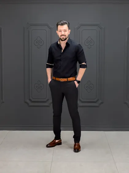 پیراهن 031410 AKOMOD مشکی