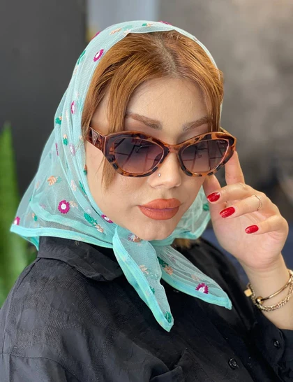 مینی اسکارف گلدوزی کد : M31