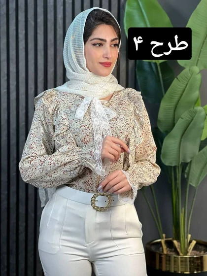 شومیز چین‌دار دلسا کد 1695