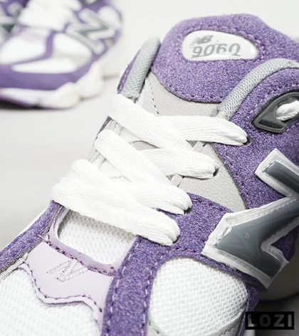 کفش کتانی زنانه بنفش سفید طوسی NEW BALANCE 9060