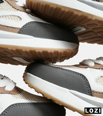 کفش کتانی مردانه کرم قهوه ای طوسی NEW BALANCE yg niubailun