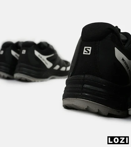 کفش کتانی کوهنوردی مردانه و زنانه مشکی سفید Salomon wings pro 2