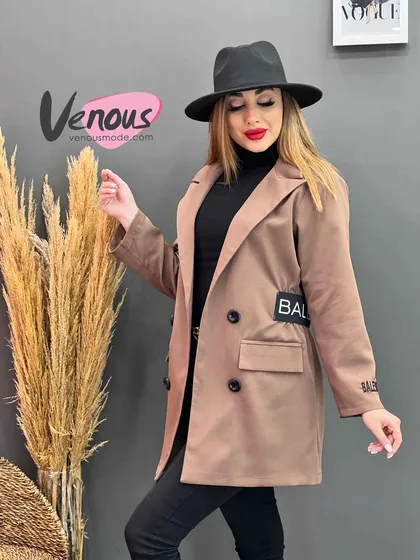 مانتو کتی کمرکش BALENCIAGA