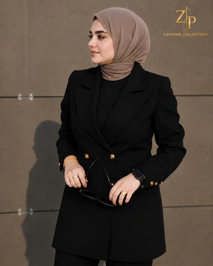 کت تک زنانه مشکی اسپرت لوندر Zp