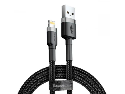 کابل شارژ سریع و انتقال داده لایتنینگ بیسوس Baseus Cafule Lightning Cable 1m 2.4A CALKLF-BG1