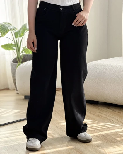 شلوار جین نیم بگ 105