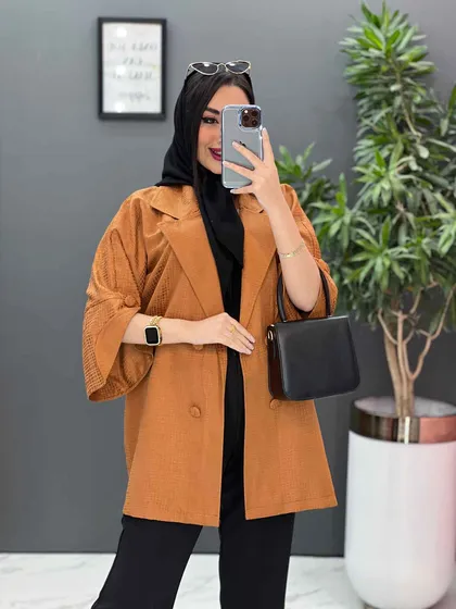 مانتو ژاکارد آستین لاله