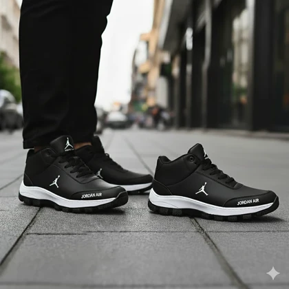 کفش اسپرت مردانه جردن مشکی مدل Avin ویژه